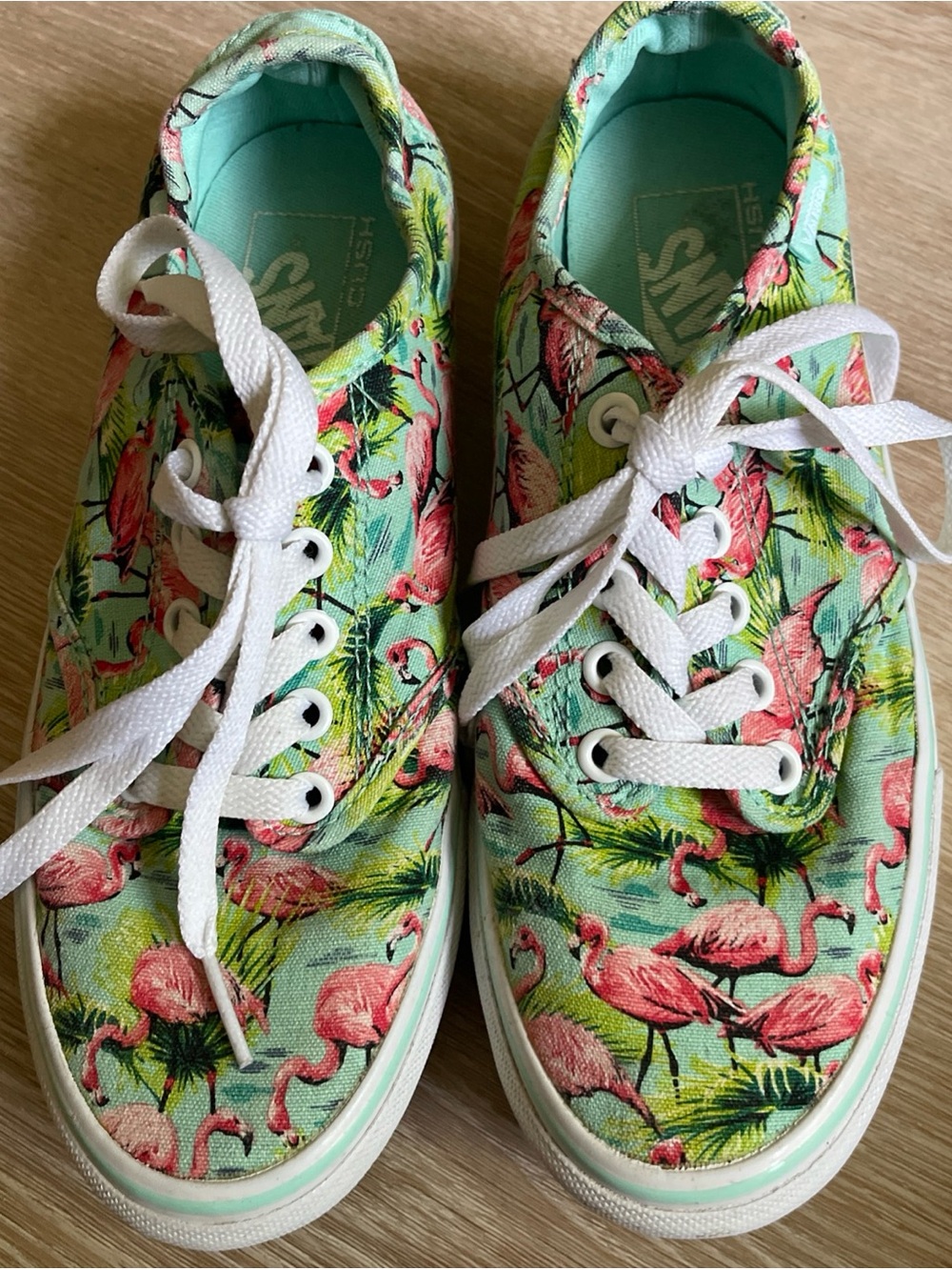 VANS ultra cush low skate shoes flamingo print 6.5 - Picture 2 of 8